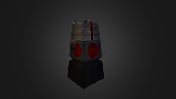 Pillar and torch 3D Model