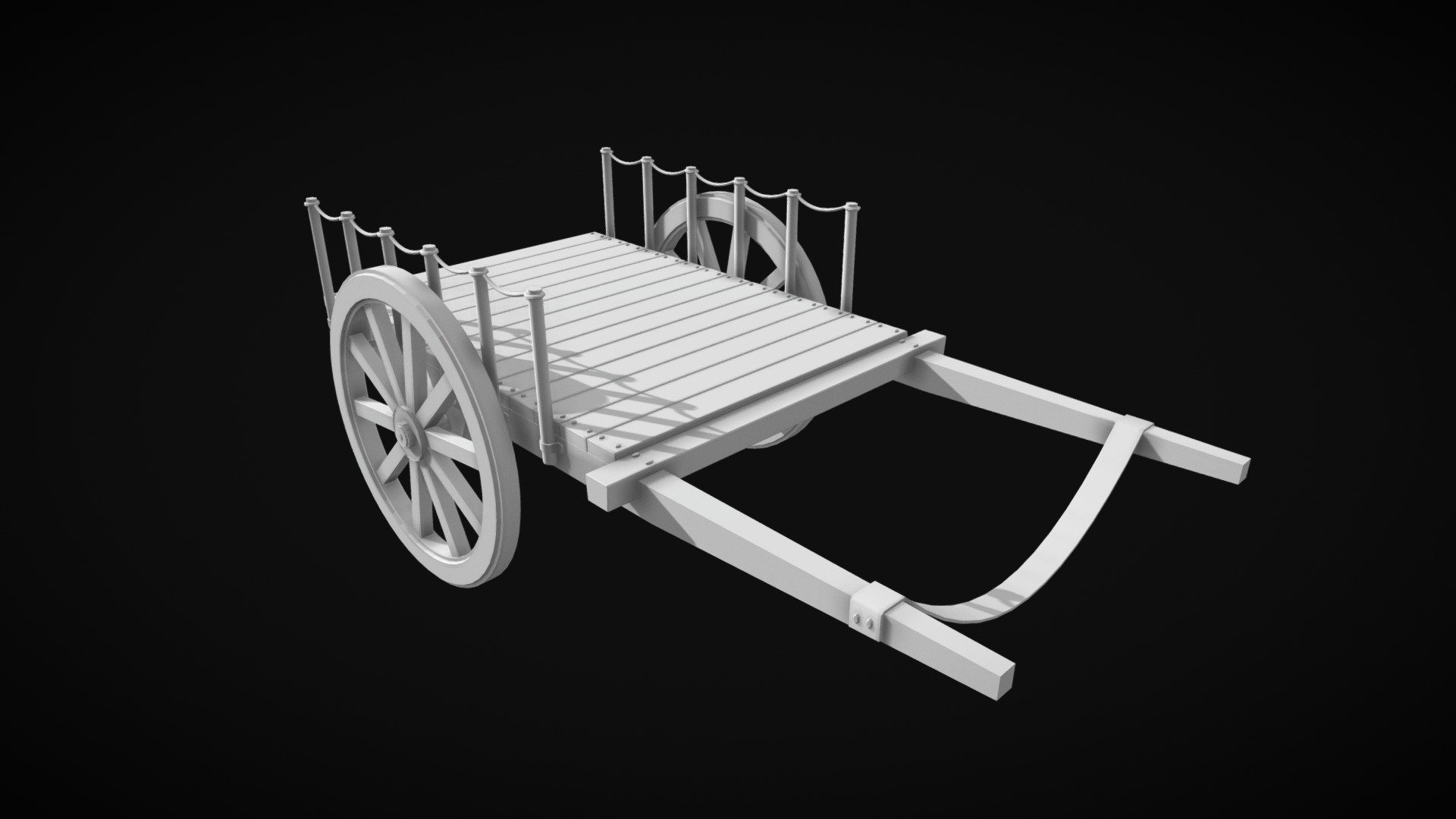 Cart 3D model by MJurczyk [4f6ca2a] Sketchfab