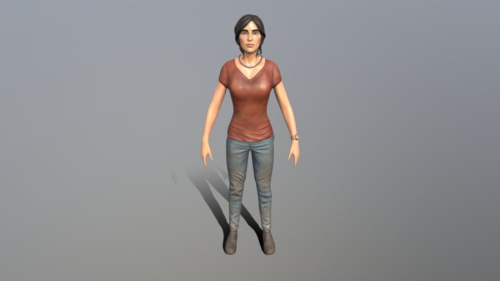 Chloe Frazer - Uncharted: The Lost Legacy 3D Model
