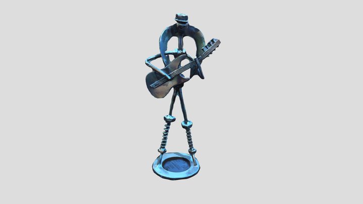 Metalic Musician 3D Model