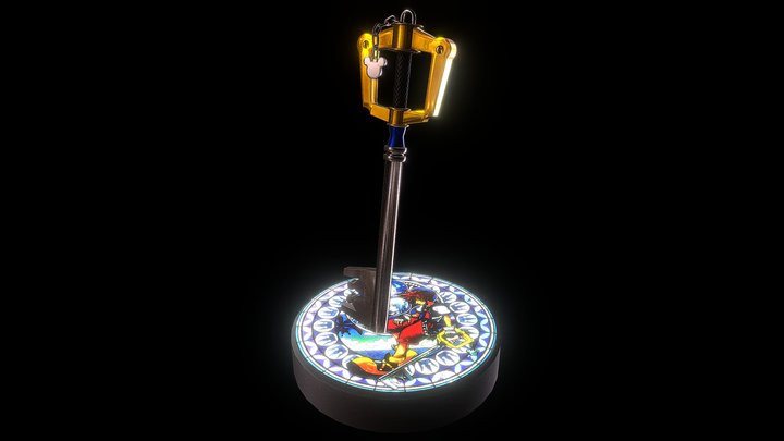 Keyblade of Kingdom Hearts 3D Model
