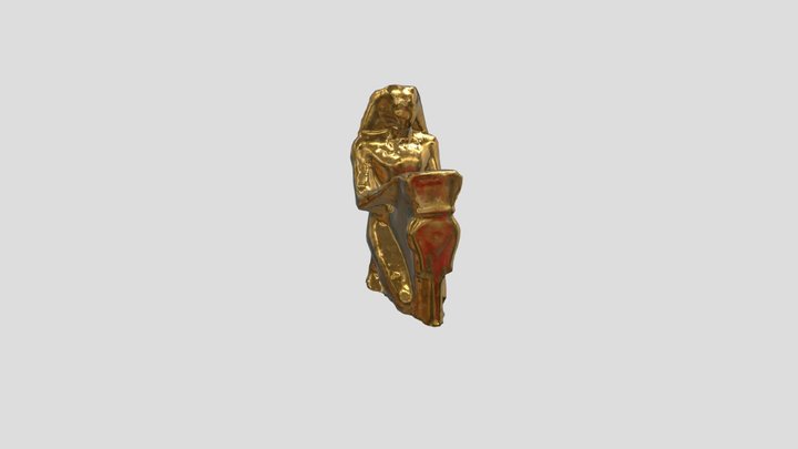 Nespakashuti Egyptian Statuette - Dinasty XXXVI 3D Model