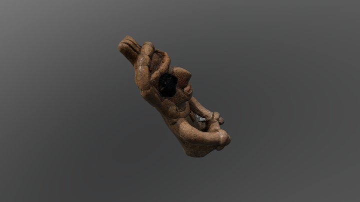 Seated Male Figure 3D Model