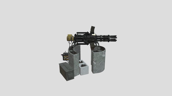scrap_gatling_gun 3D Model
