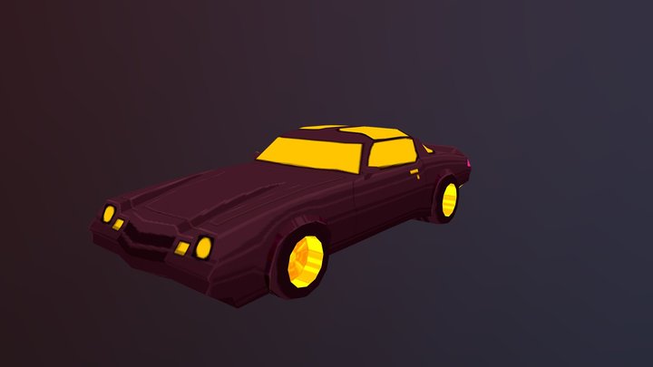 1981 Camaro Z28 Drift Stage Style 3D Model