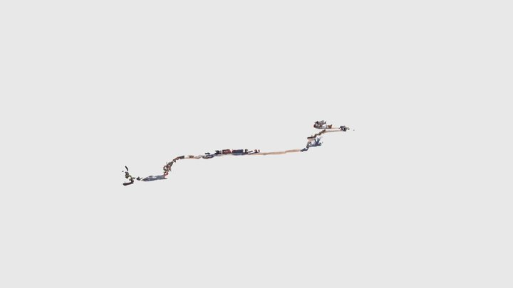クリッターカントリー入り口からキュー 3D Model