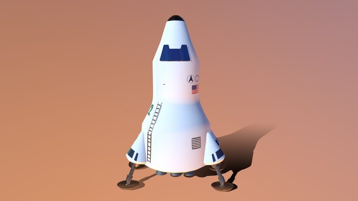 Rocket Model for MiDAS AR Mars Project 3D Model