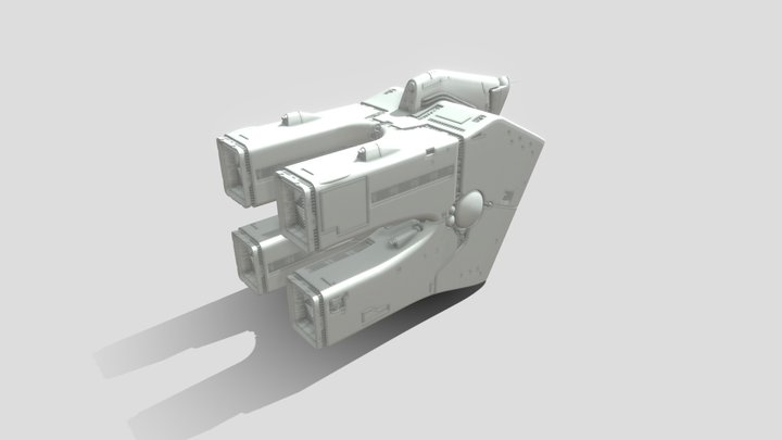 銀河帝国軍 単座雷撃艇 3D Model