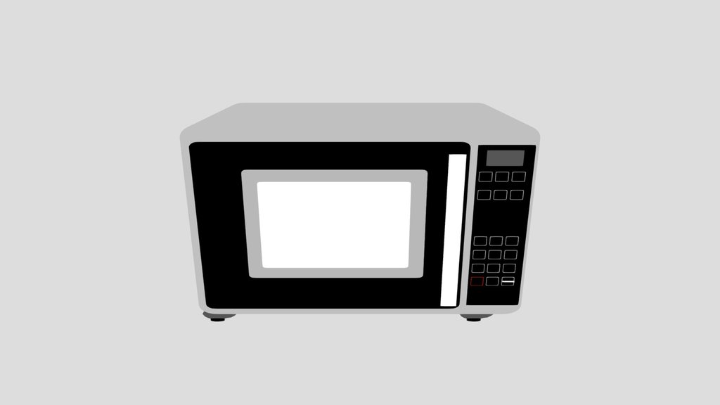 Low Poly Microwave