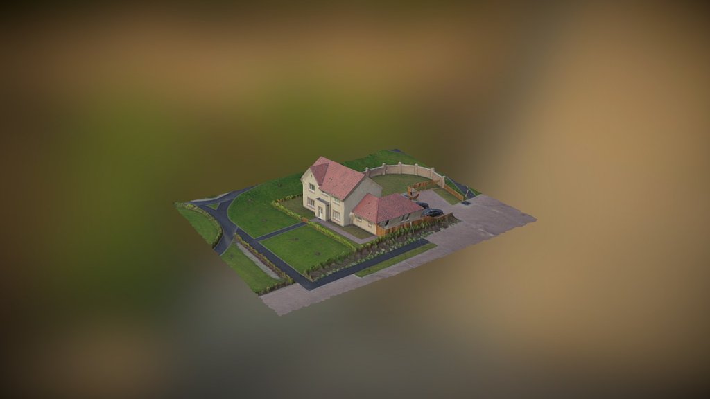 3D Model of Recently Constructed Detached Home