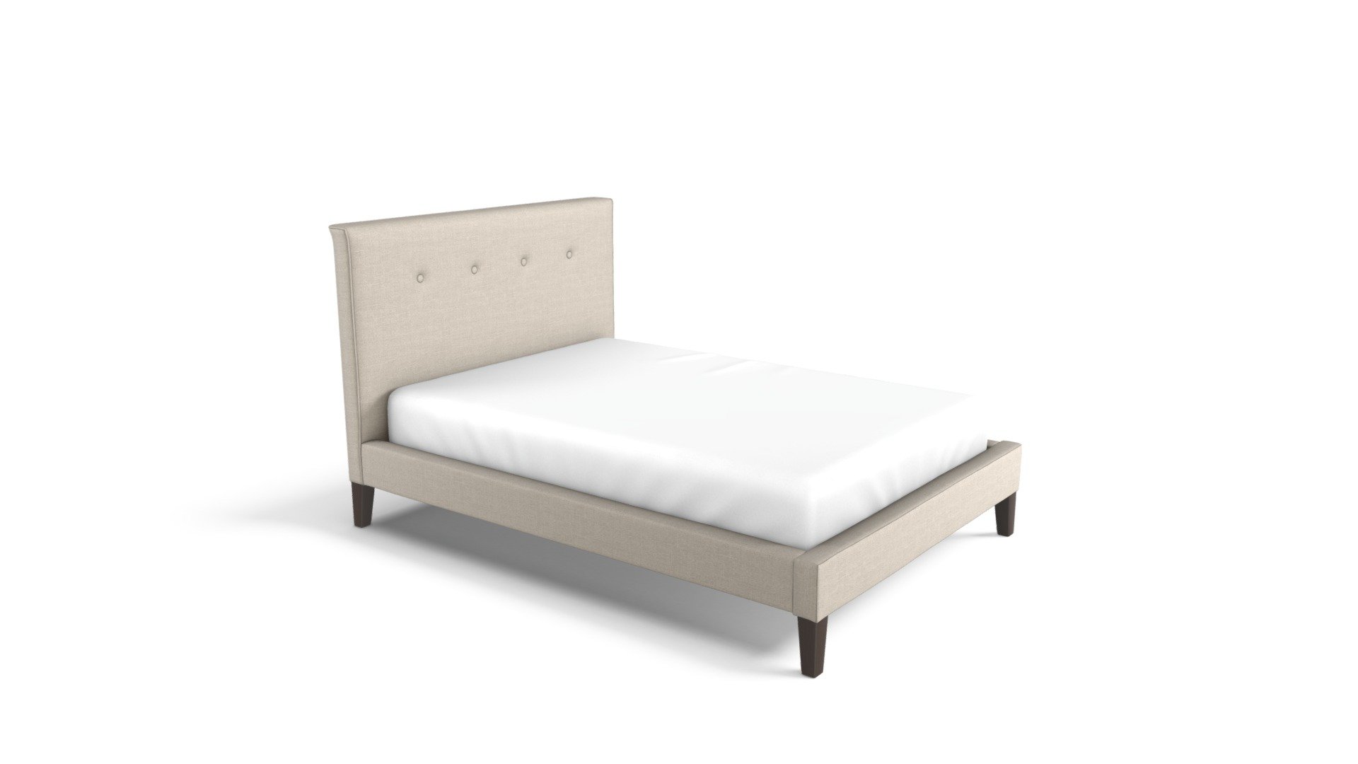 Capri Double Bed, Desert Beige