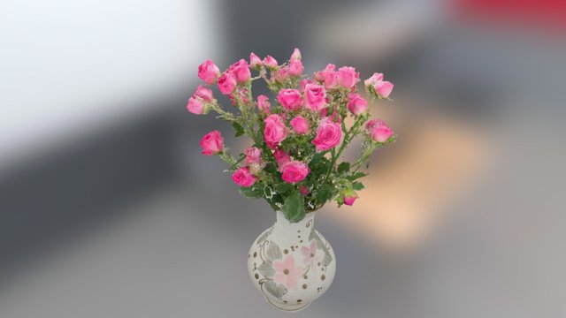 Bunch of roses 3D Model