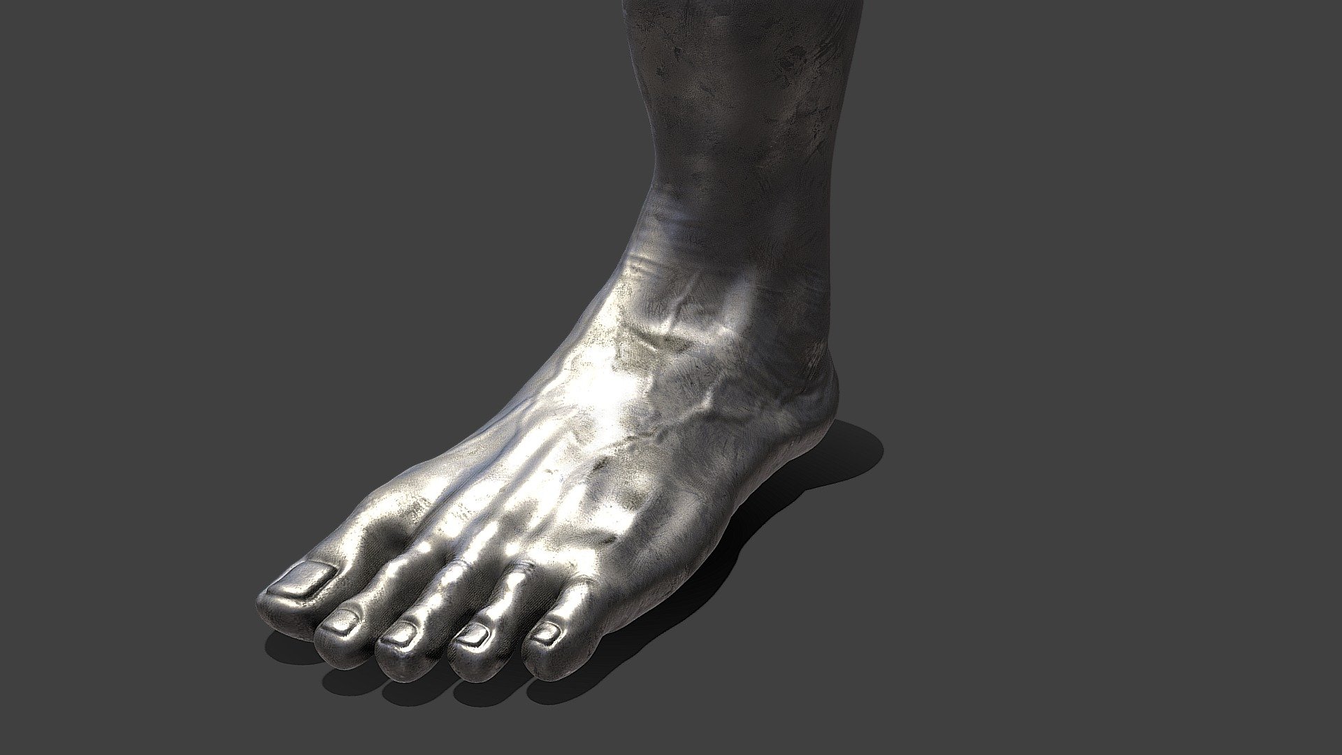 Metal foot Buy Royalty Free 3D model by rajatnidaria [4f7353c
