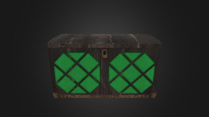 Old wooden Chest 3D Model