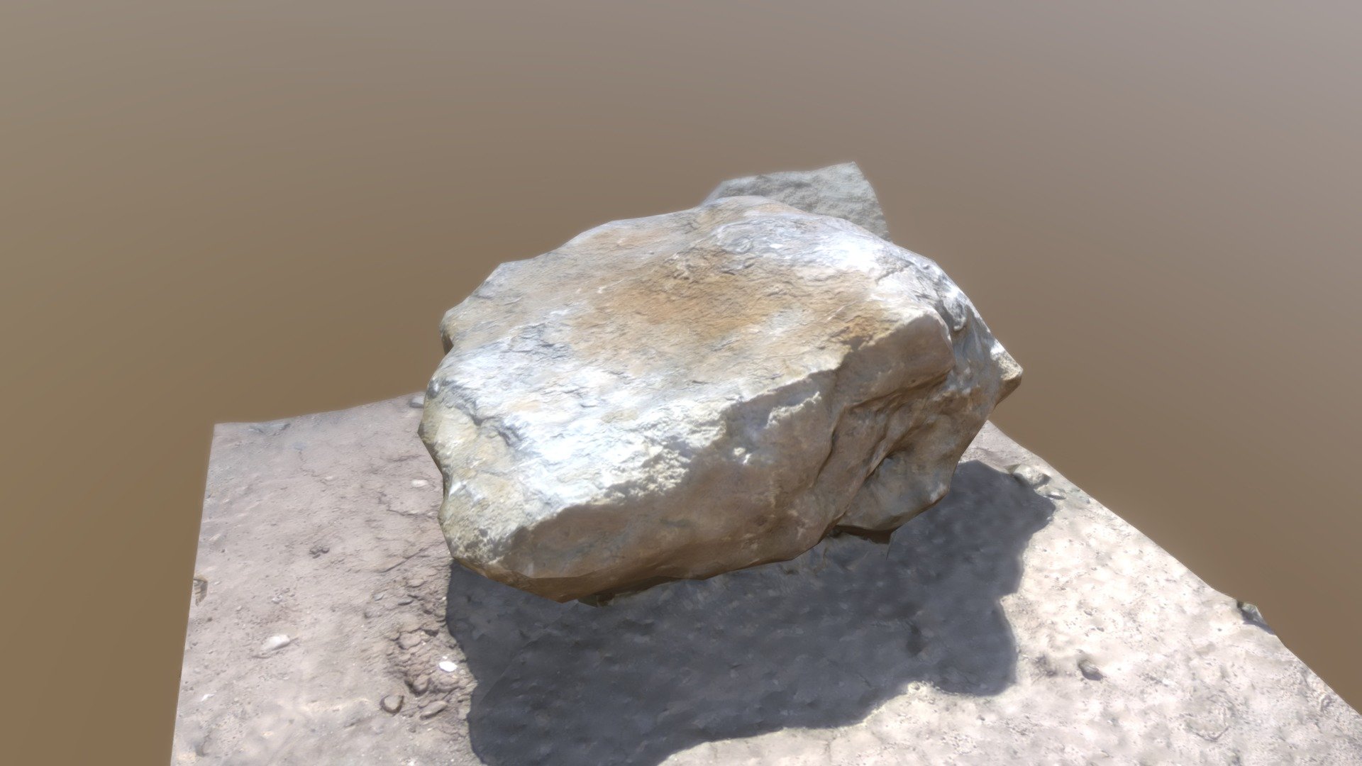 low polygonal photogrametry stone
