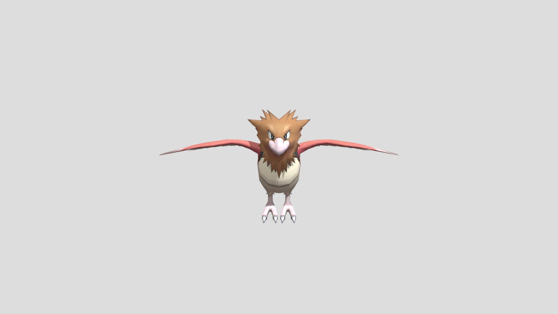 3DS - Pokemon Sun Moon - 021 Spearow - Download Free 3D model by ...