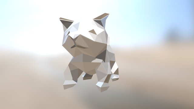 Kitten LOWPOLY 3D Model