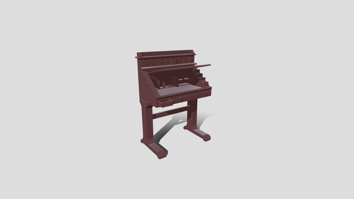 Bilbo Baggins Study Desk 3D Model