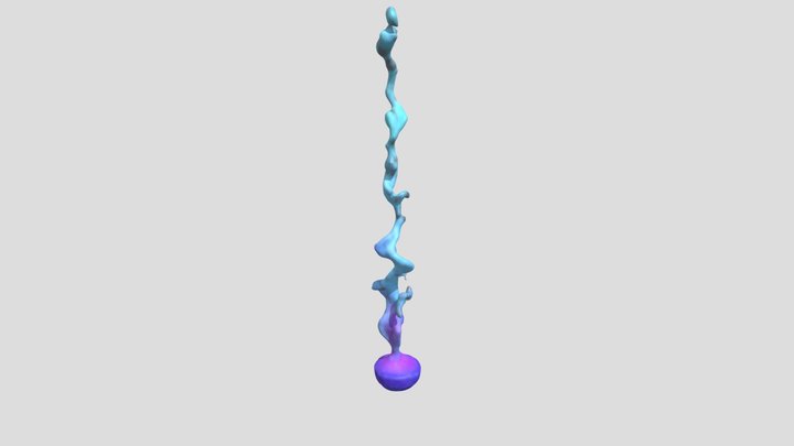 a_long_flower_liquid 3D Model