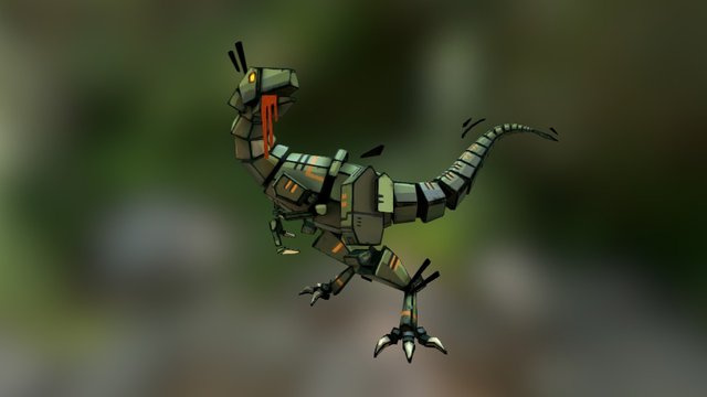 Robo Raptor 3D Model