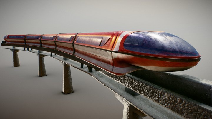 Monorail 3D Model