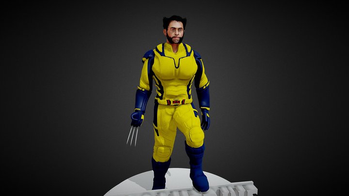 Wolverine - Deadpool 3 Full Body Rigged Model 3D Model