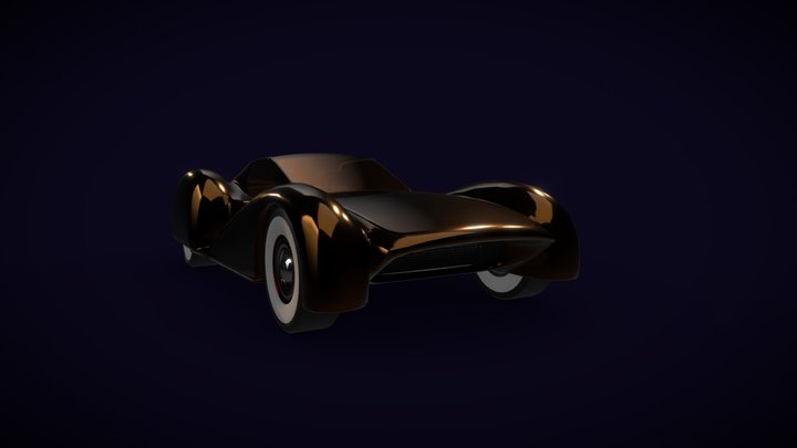 Futuristic car 3D Model