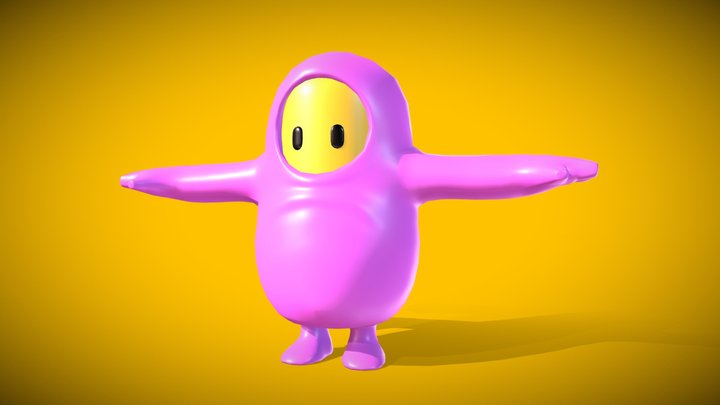 Fall Guy Base Rig 3D Model