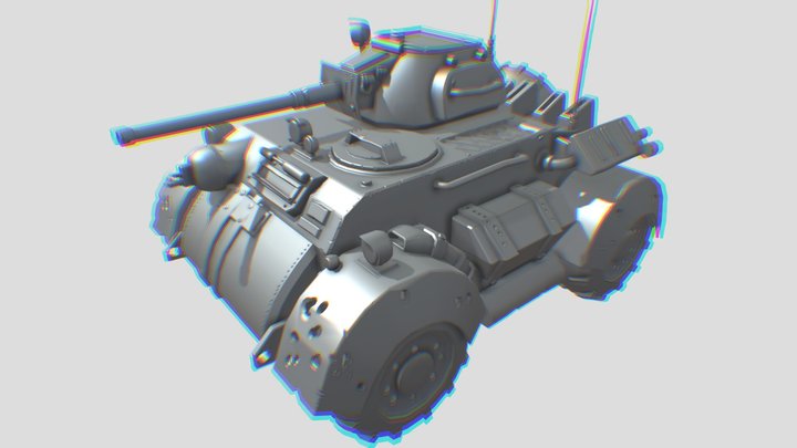 Military Tank ( Low Poly ) 3D Model
