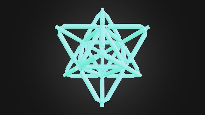 Stellated Octahedron (Star Tetrahedron) 3D Model