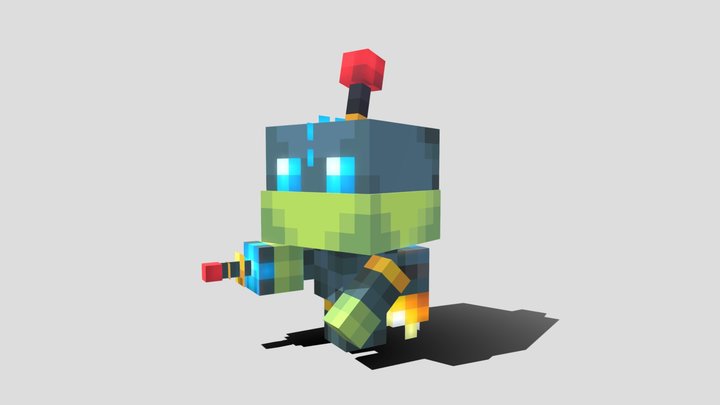 Minecraft Mr. Zurkon 3D Model