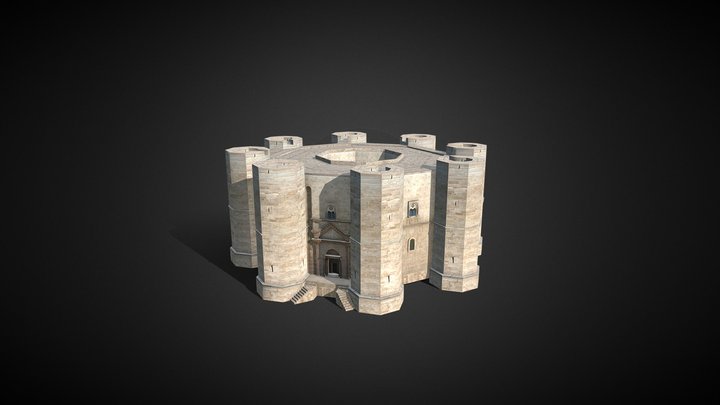 Castello del monte lowpoly 3D Model