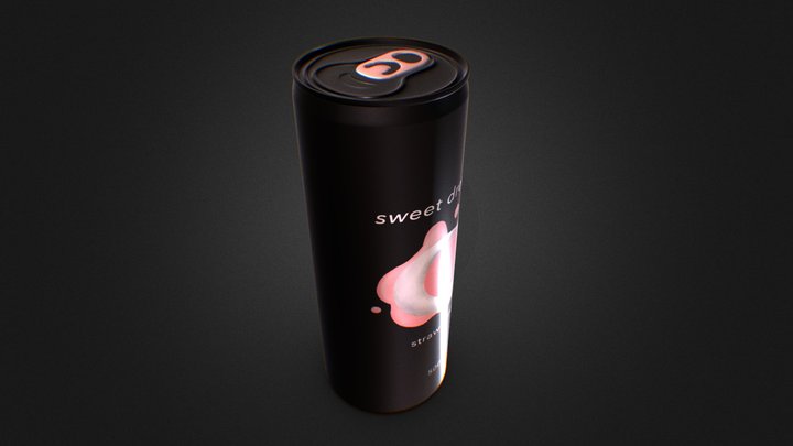canned drink - sweet dreams 3D Model