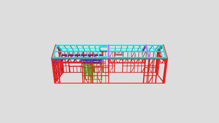 Shayes Gable Roof Tiny House 3D Model