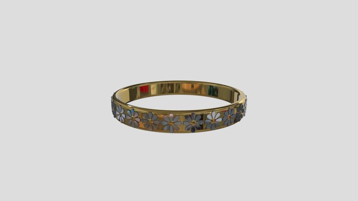 Flower Ring 3D Model