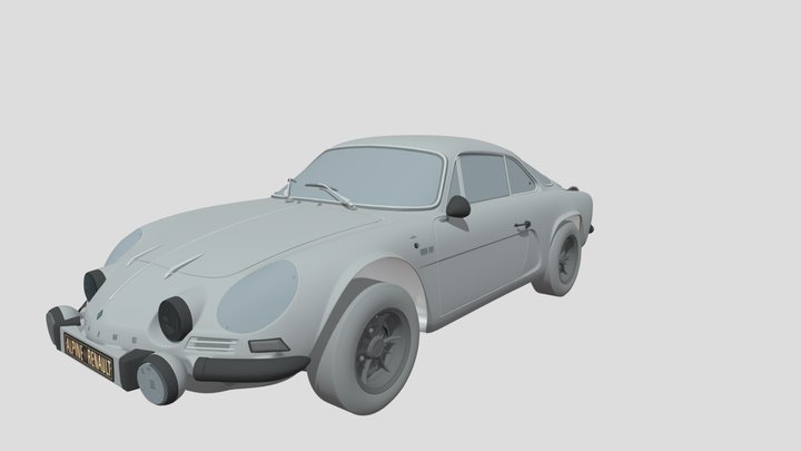 1972 Alpine A110 1600S 3D Model