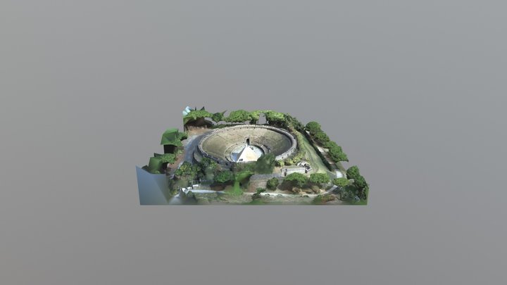 Pompeii Amphitheater 3D Model