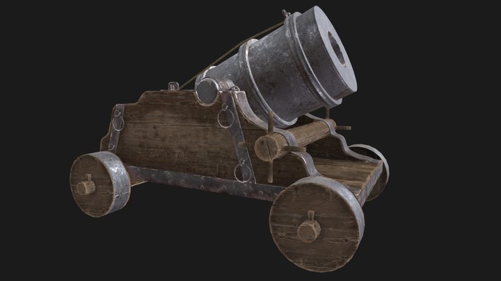 Medival cannon 3D Model