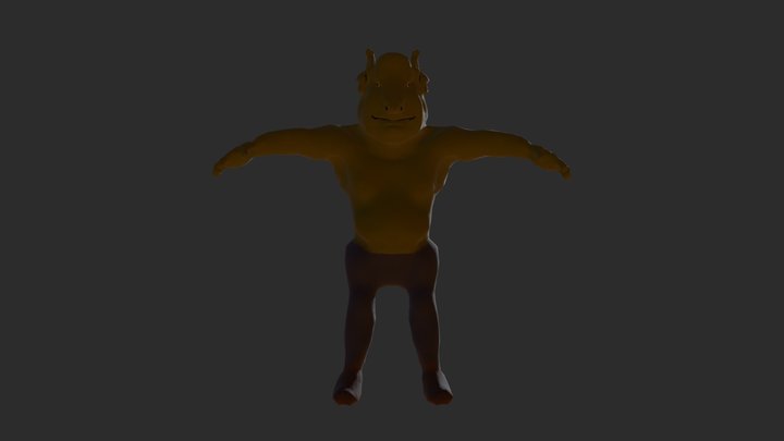 uScape - Goblin Monster 3D Model