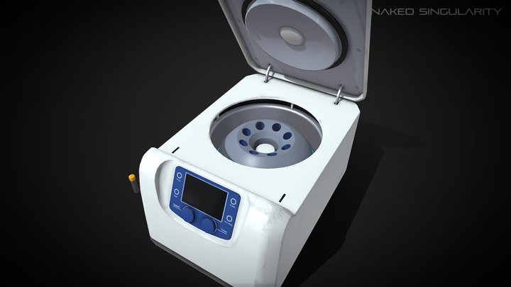 Benchtop Centrifuge with Cryogenic vial | PBR 3D Model