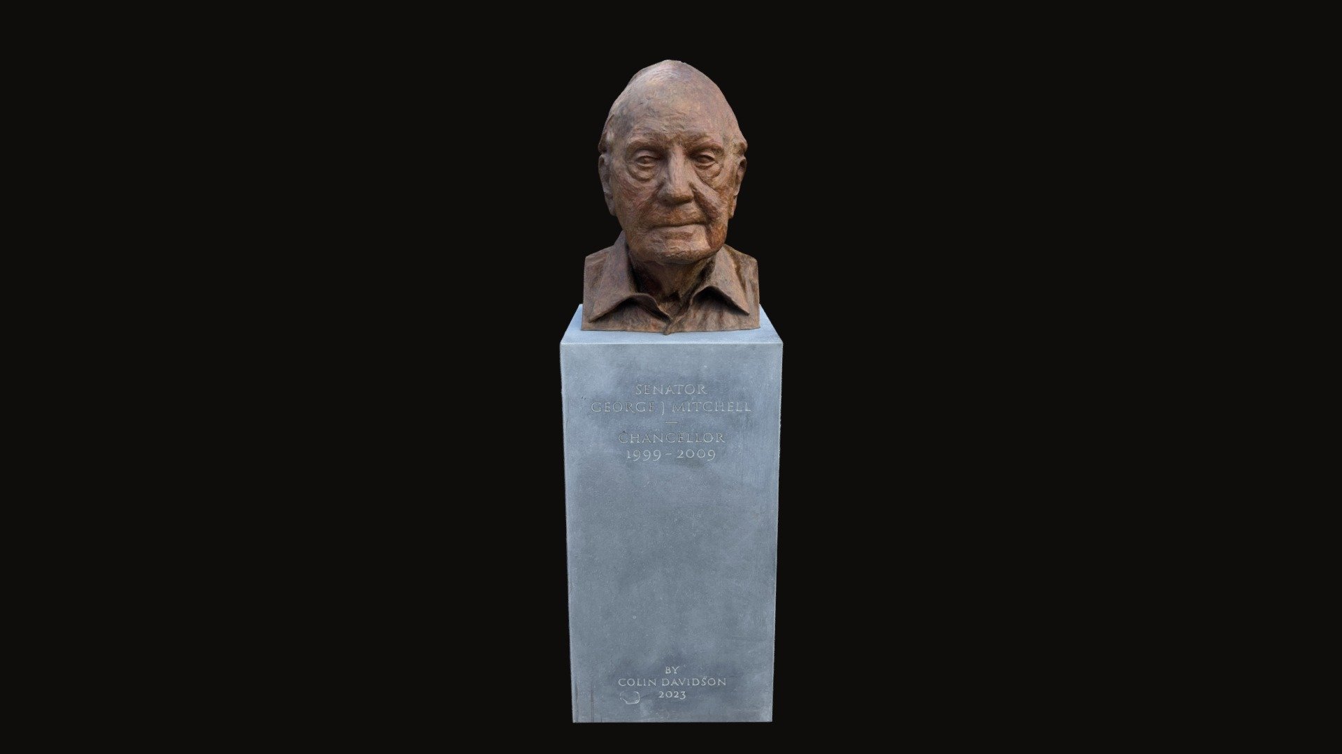 Senator George J Mitchell by Colin Davidson - 3D model by 1manscan ...