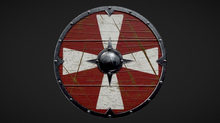 Viking Shield | Stylized PBR 3D Model
