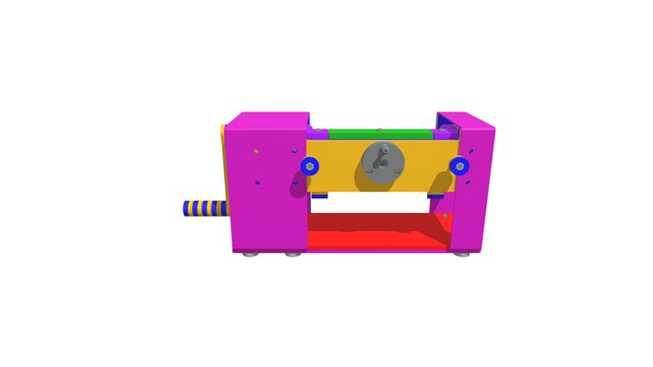 LC Machine: Varianta 3 - Kovové nohy 3D Model