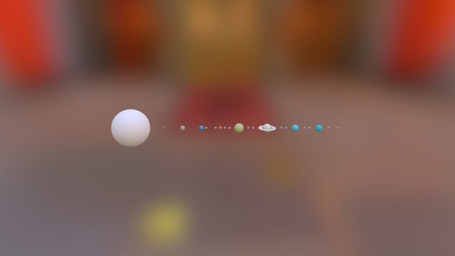 Solar System- Animated 3D Model