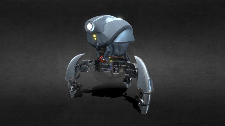 Sci-Fi Robot 3D Model