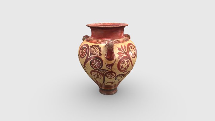 13 - Palace Style Pithoid Amphora 3D Model
