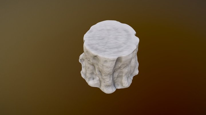 Tree Stump (Sculpt Exercise) 3D Model