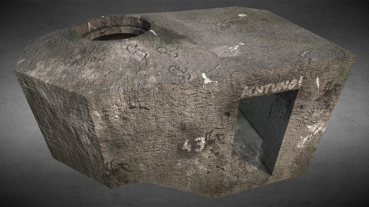 Ringstand 58c "Tobruk" bunker 3D Model