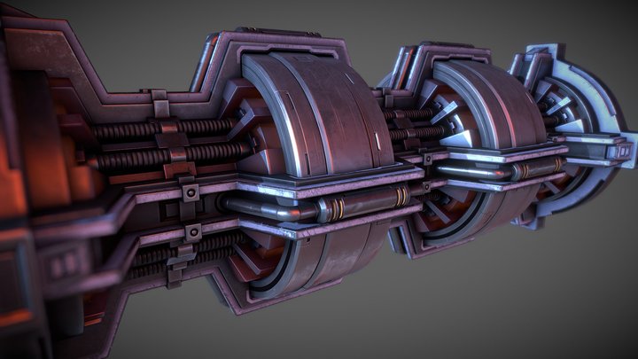 Sci-fi Generator 3D Model