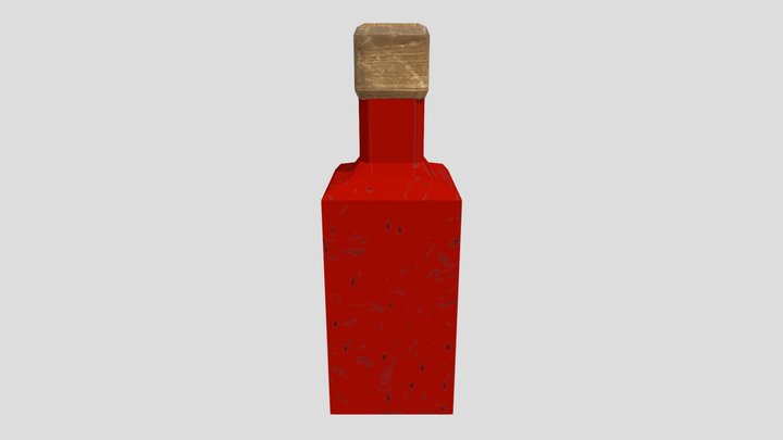 Lowpoly Stylised Health Potion 3D Model